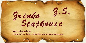 Zrinko Stajković vizit kartica